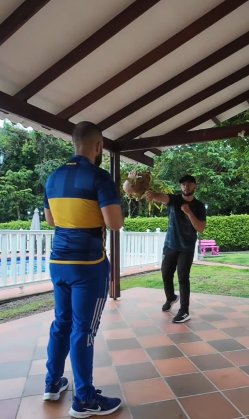 Clase personalizada de boxeo con alumno