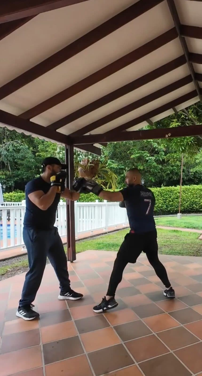 Sesión de boxeo uno a uno